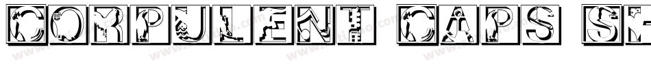 Corpulent Caps Shadow -BRK-2字体转换